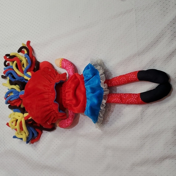 FLIPZEE Precious Girls Lola Monkey Banana Plush Doll 2 in1-Red/Yellow-EC - Picture 5 of 16